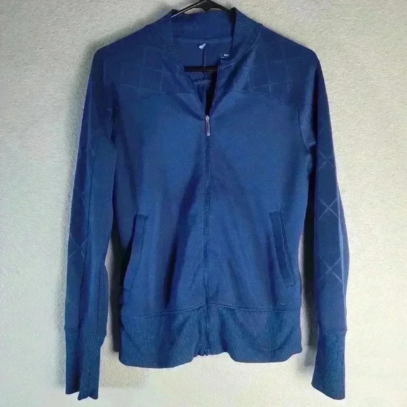 Nike Golf Dri-Fit Blue Size S Long Sleeve Full Zip Polyester Blend Sports Jacket - Picture 1 of 6